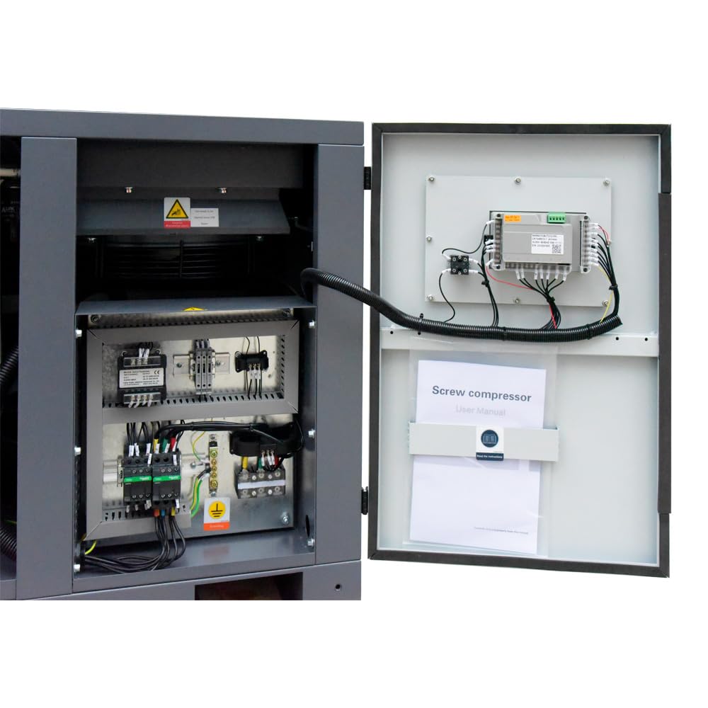 34CFM 10HP Industrial Rotary Screw Air Compressor 230V Automation Touch Screen Air Compressor 116PSI