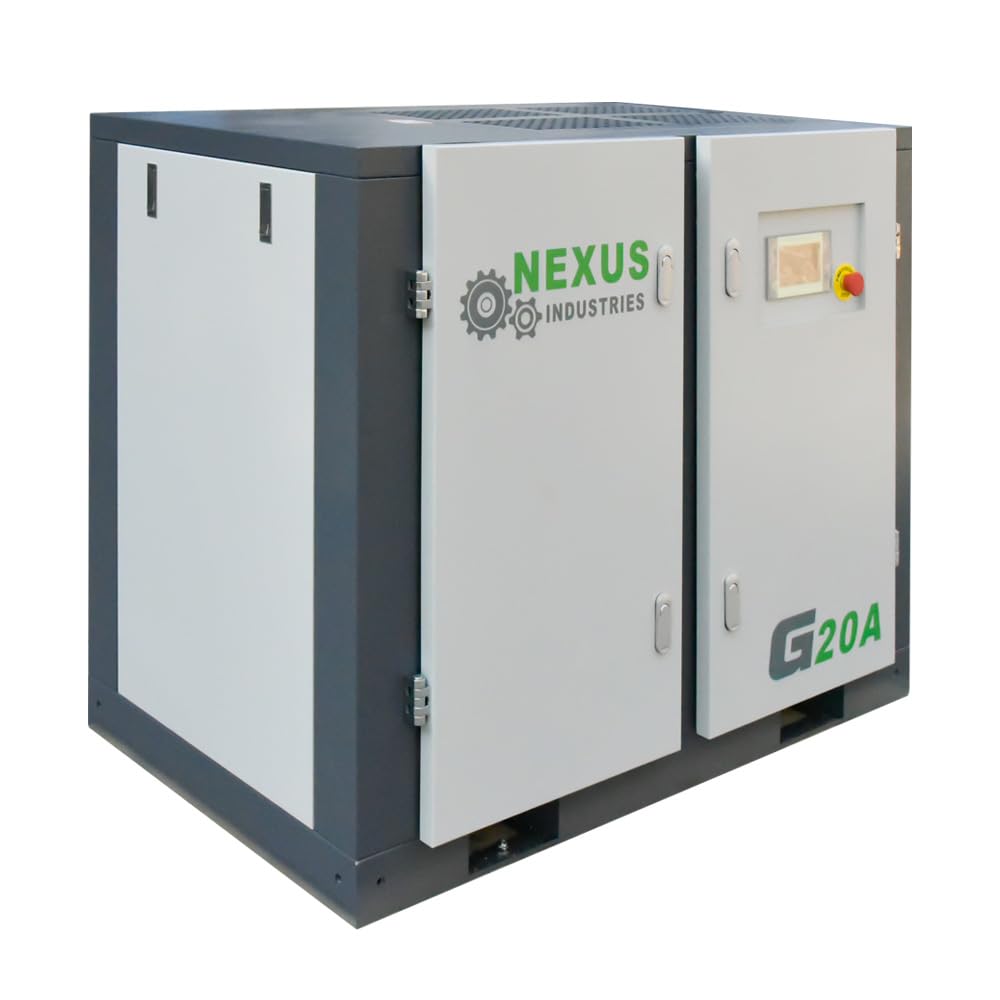 69CFM 20HP Industrial Rotary Screw Air Compressor 230V Automation Touch Screen Air Compressor 116PSI
