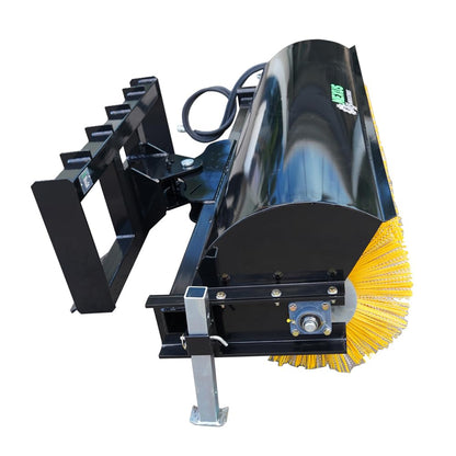 Generic 72" Skid Steer Hydraulic Rotary Angle Broom Sweeper Wire Brush