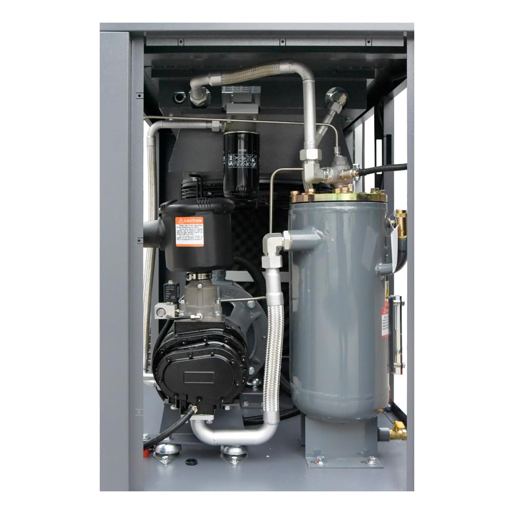 69CFM 20HP Industrial Rotary Screw Air Compressor 230V Automation Touch Screen Air Compressor 116PSI