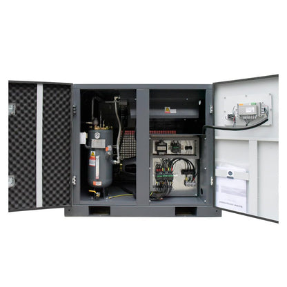 69CFM 20HP Industrial Rotary Screw Air Compressor 230V Automation Touch Screen Air Compressor 116PSI
