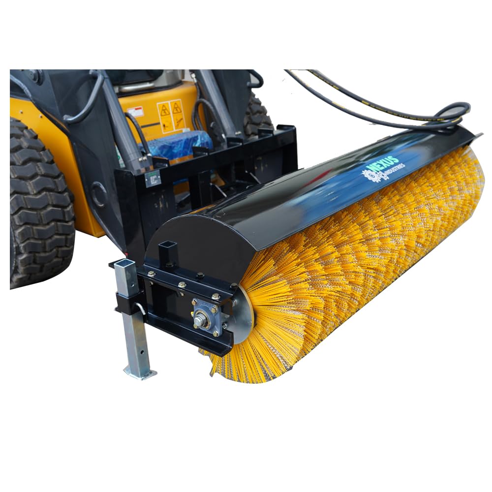 Generic 72" Skid Steer Hydraulic Rotary Angle Broom Sweeper Wire Brush