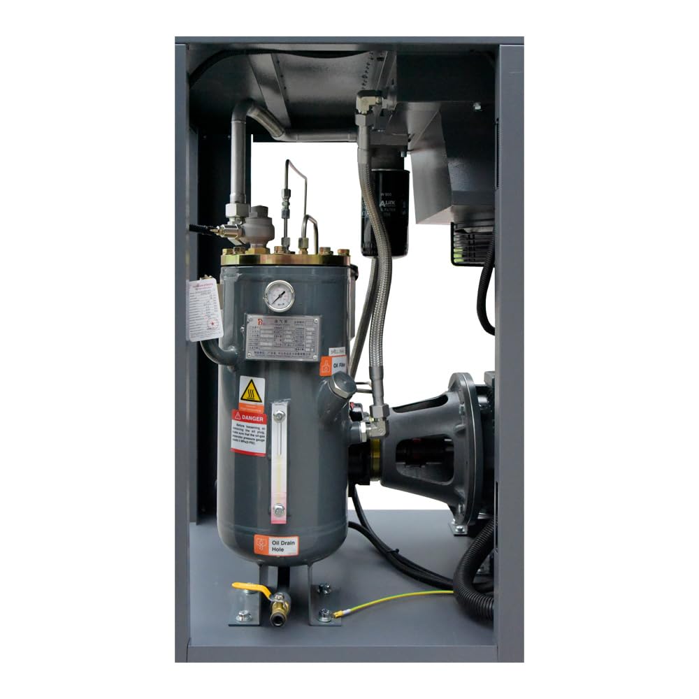 69CFM 20HP Industrial Rotary Screw Air Compressor 230V Automation Touch Screen Air Compressor 116PSI